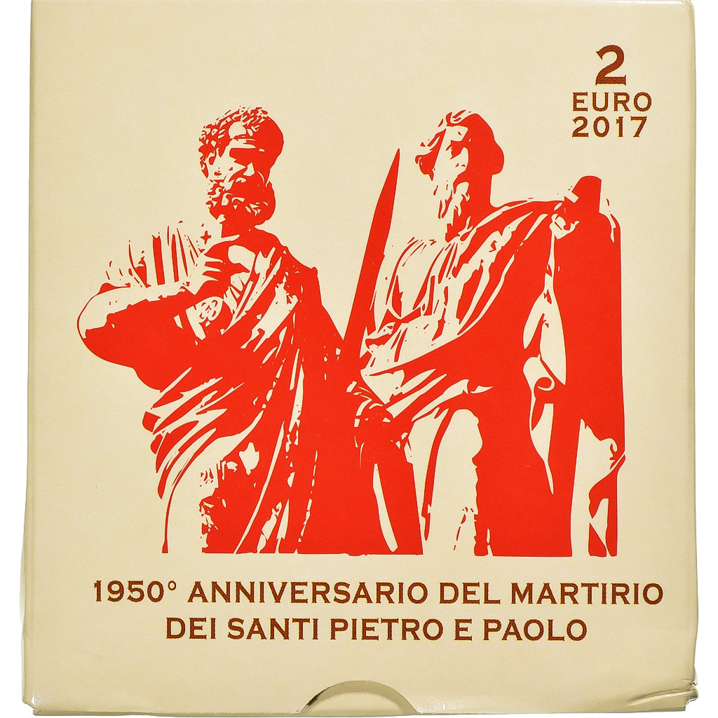 Vatican, 2 Euro, Martyre de Saint Pierre et Saint Paul, 2017, BE, MS(65-70)