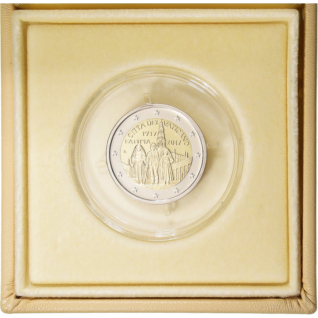 Vatican, 2 Euro, 2017, Rome, APPARITIONS DE FÁTIMA.BE, FDC, Bimétallique