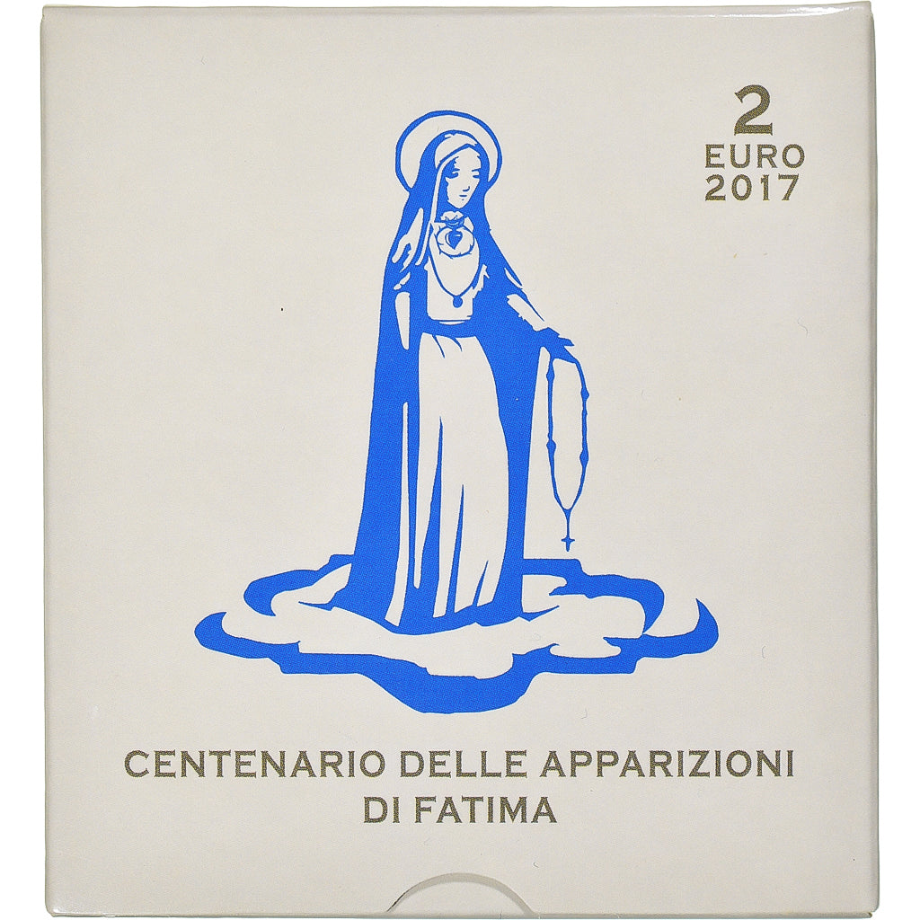 Vatican, 2 Euro, 2017, Rome, APPARITIONS DE FÁTIMA.BE, FDC, Bimétallique