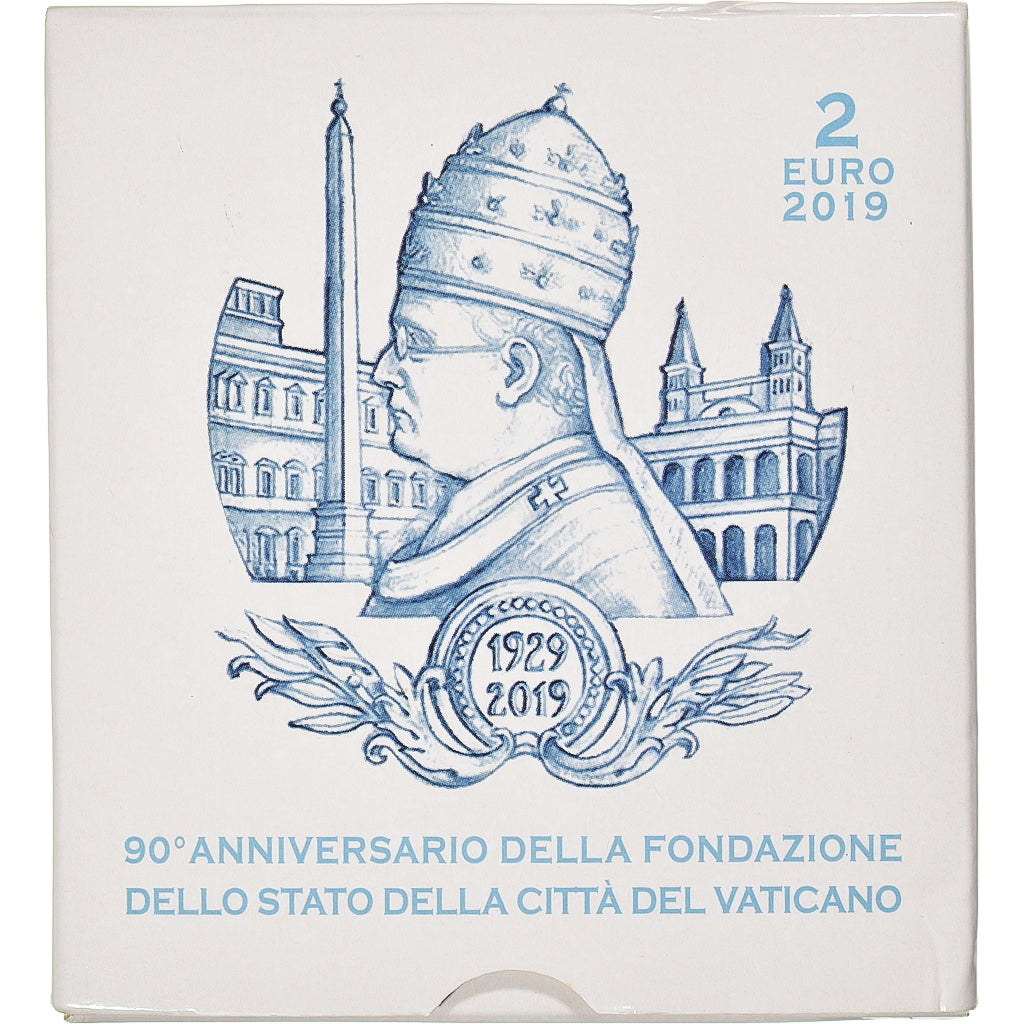 Vatican, 2 Euro, 2019, Rome, FONDATION DE L'ETAT DU VATICAN BE, MS(65-70)