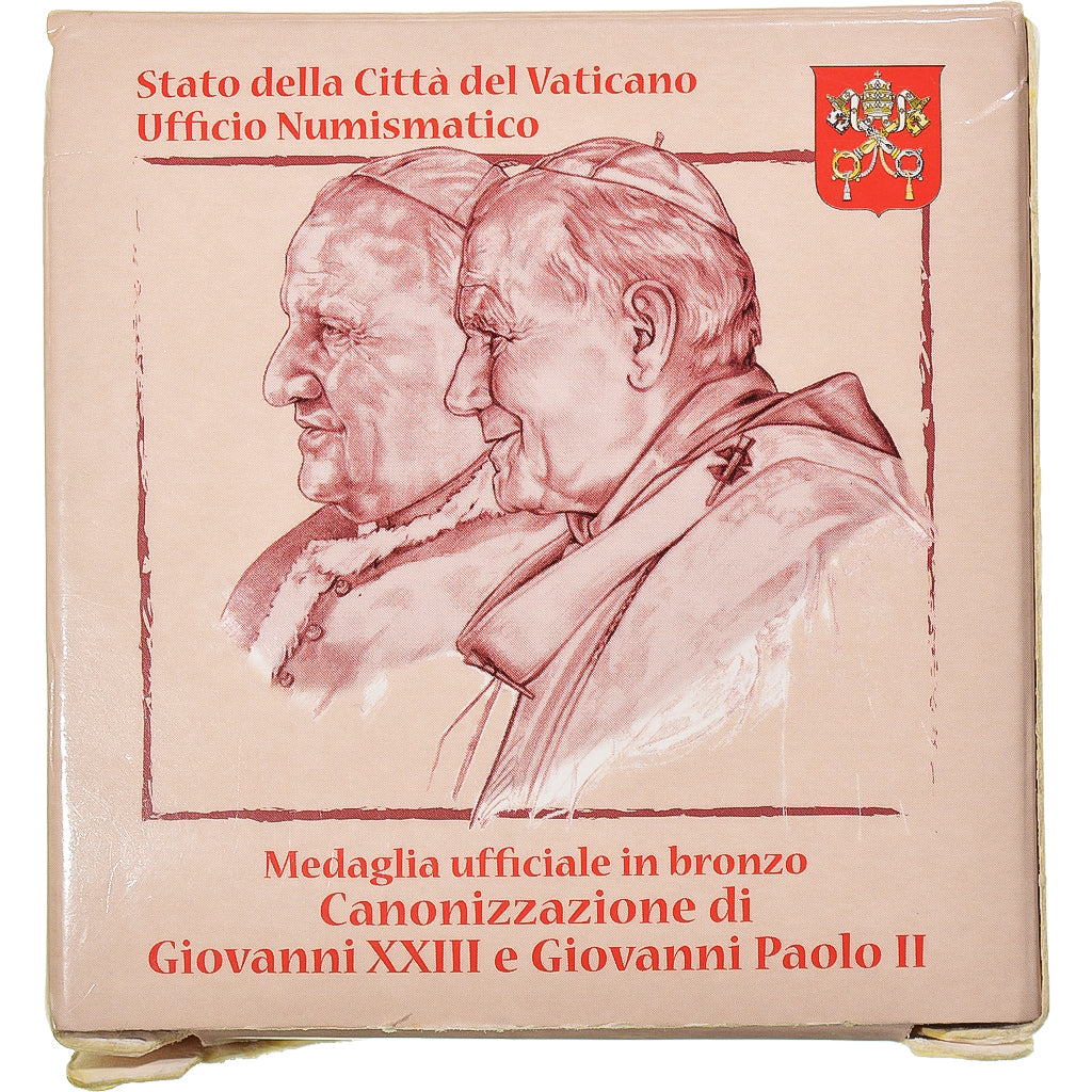 Vatican, Medal, 2014, Canonisation Jean XXIII et Jean-Paul II., MS(65-70)