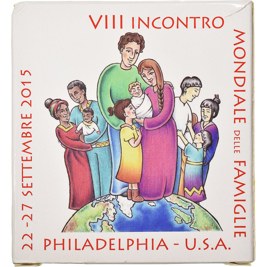 Vatican, 2 Euro, 2015, Rome, 8e RENCONTRE MONDIALE DES FAMILLES .BE, MS(65-70)