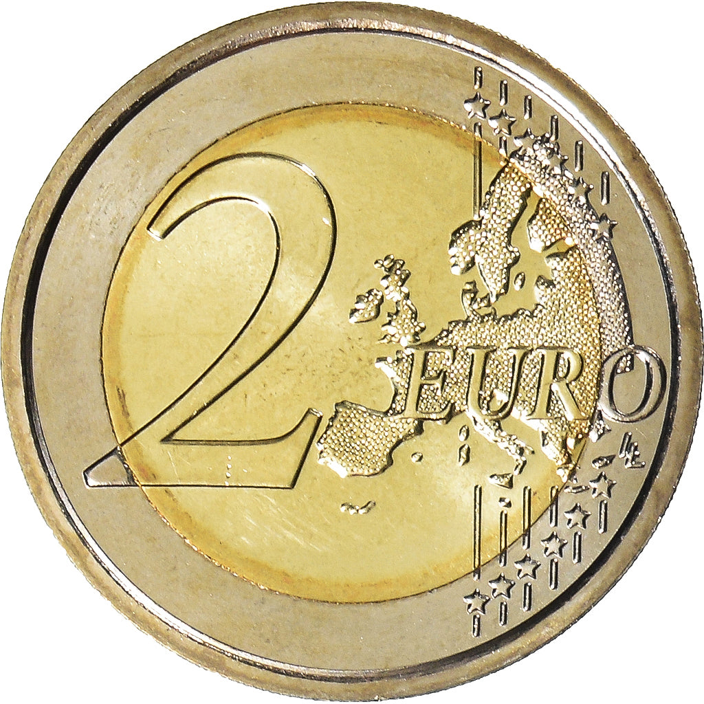 Vatican, 2 Euro, 2014, 25th Anniversary of the Fall of the Berlin Wall