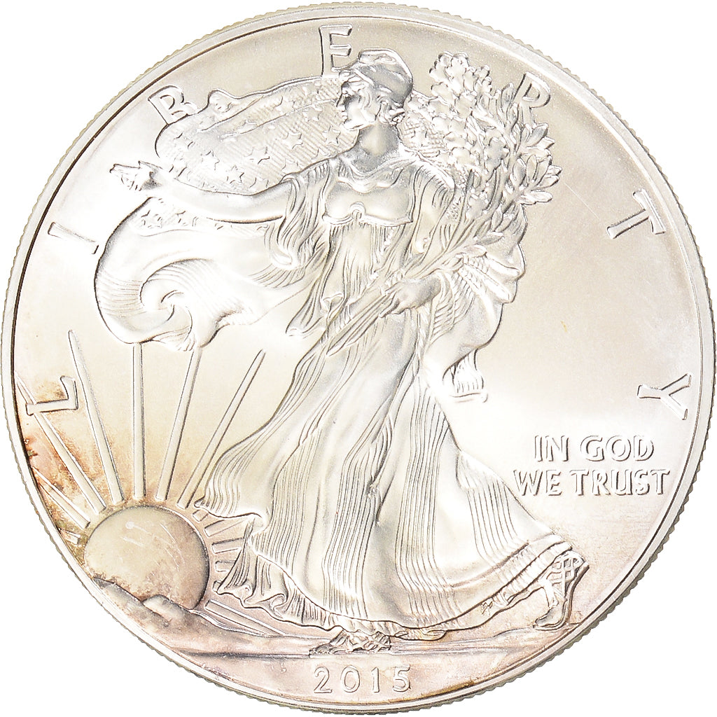 Coin, United States, Silver Eagle, Dollar, 2015, 1 Oz, MS(65-70), Silver