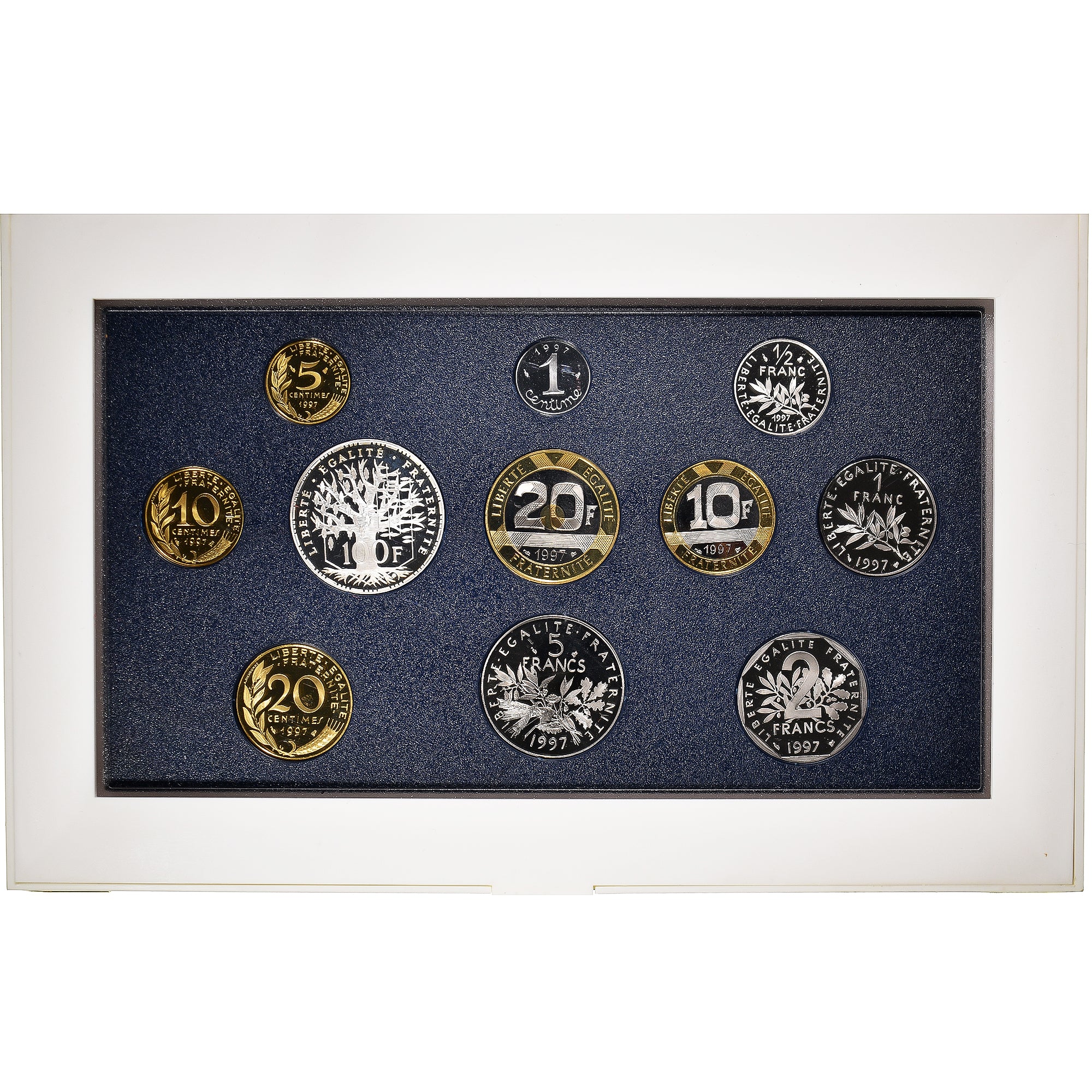 Coin, France, Set francs., 1997, BE, MS(65-70), (No Composition)