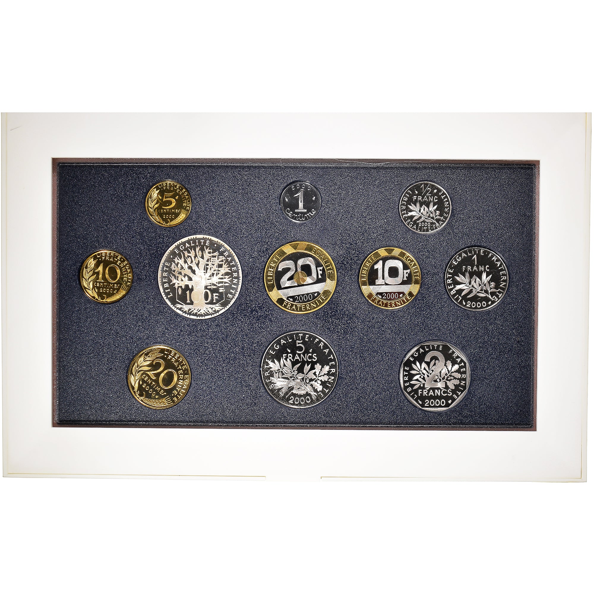 Münze, Frankreich, Set Franc, 2000, Paris, FDC.BE, STGL, Gadoury:page 288