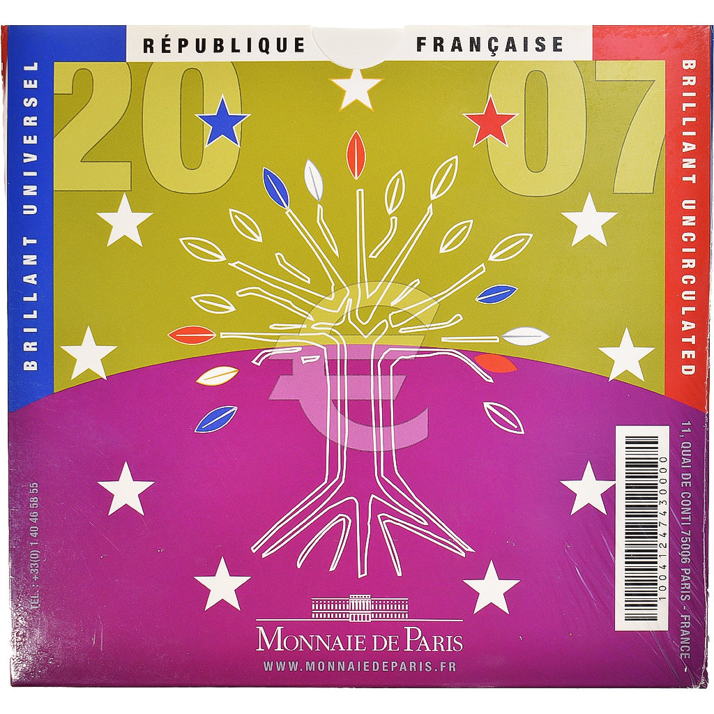 Frankreich, Monnaie de Paris, Euro-Set, 2007, BU, STGL