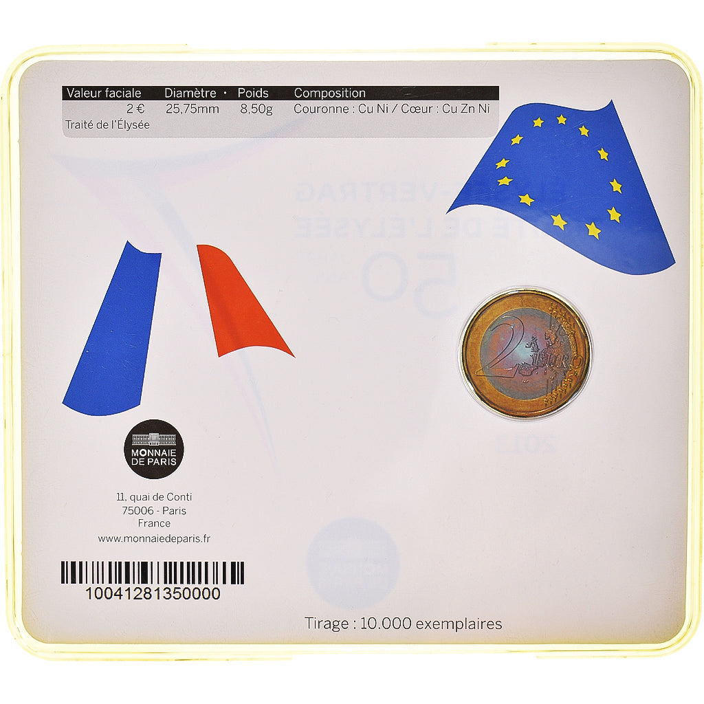 France, 2 Euro, 2013, FDC, MS(65-70), Bi-Metallic