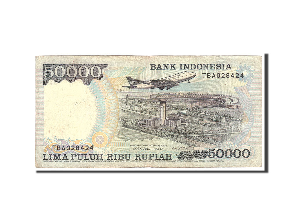 Indonesia, 50,000 Rupiah, 1993, KM:133b, 1994, VF(20-25)