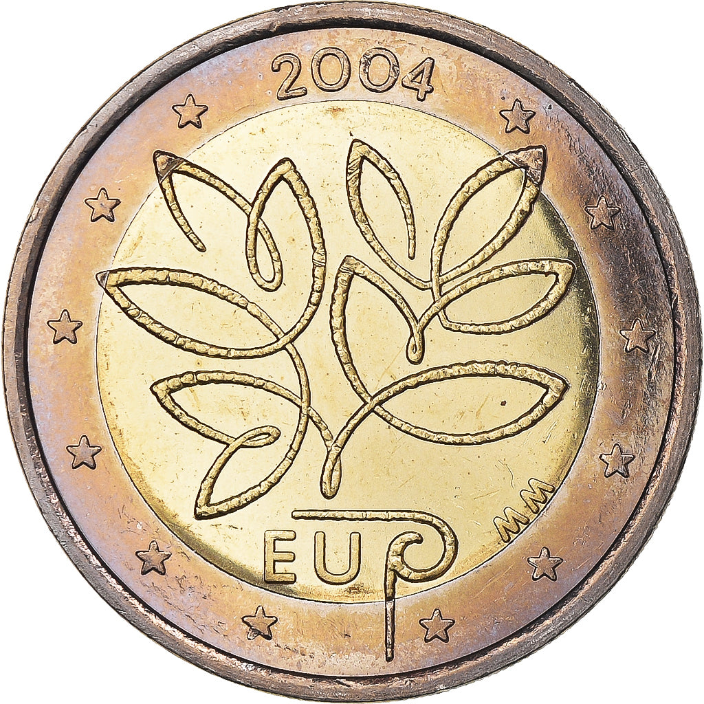 Finland, 2 Euro, 2004, Vantaa, ÉLARGISSEMENT DE L’UNION EUROPÉENNE 2004.FDC