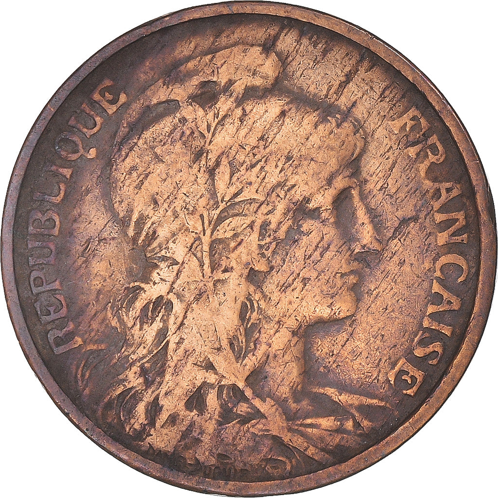 Moneta, Francja, Dupuis, 5 Centimes, 1916, Paris, VF(20-25), Brązowy, KM:842