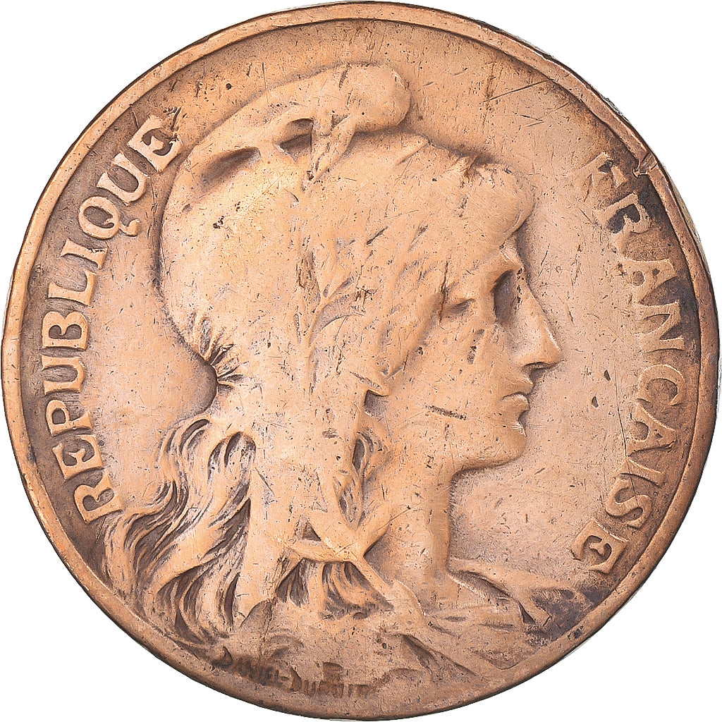 Moneta, Francja, Dupuis, 10 Centimes, 1914, Paris, VF(20-25), Brązowy, KM:843