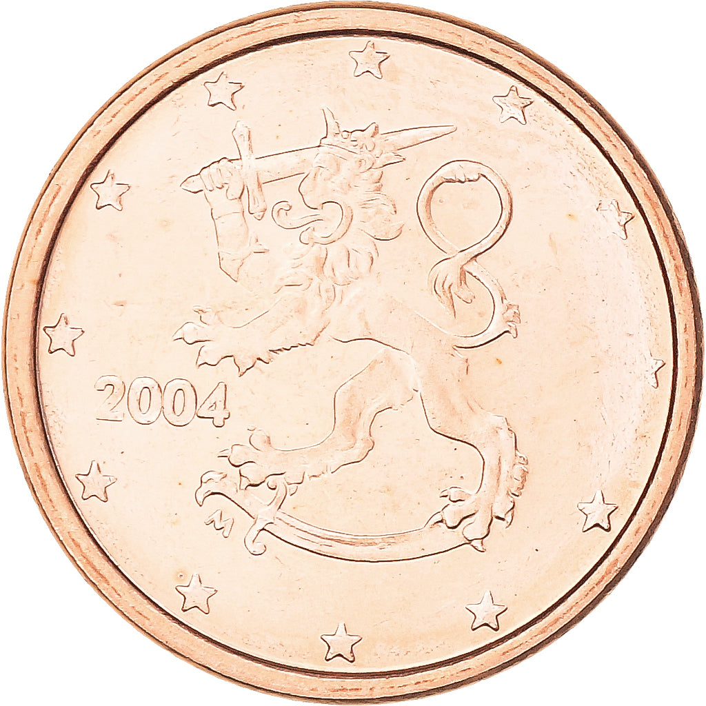 Finland, Euro Cent, 2004, MS(65-70), Copper Plated Steel