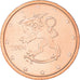 Finland, 2 Euro Cent, 2004, Vantaa, MS(60-62), Copper Plated Steel, KM:99