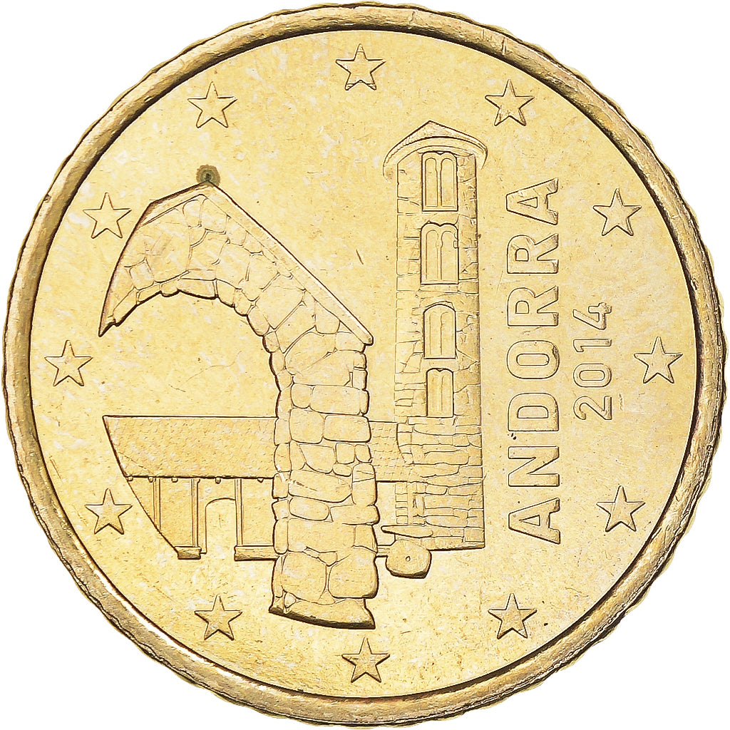 Andorra, 50 Euro Cent, 2014, AU(55-58), Aluminum-Bronze, KM:525