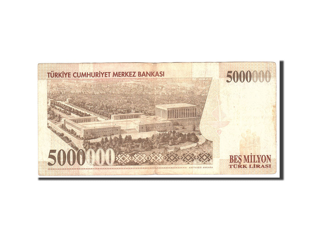 Turkey, 5,000,000 Lira, 1970, KM:210, 1997, EF(40-45)