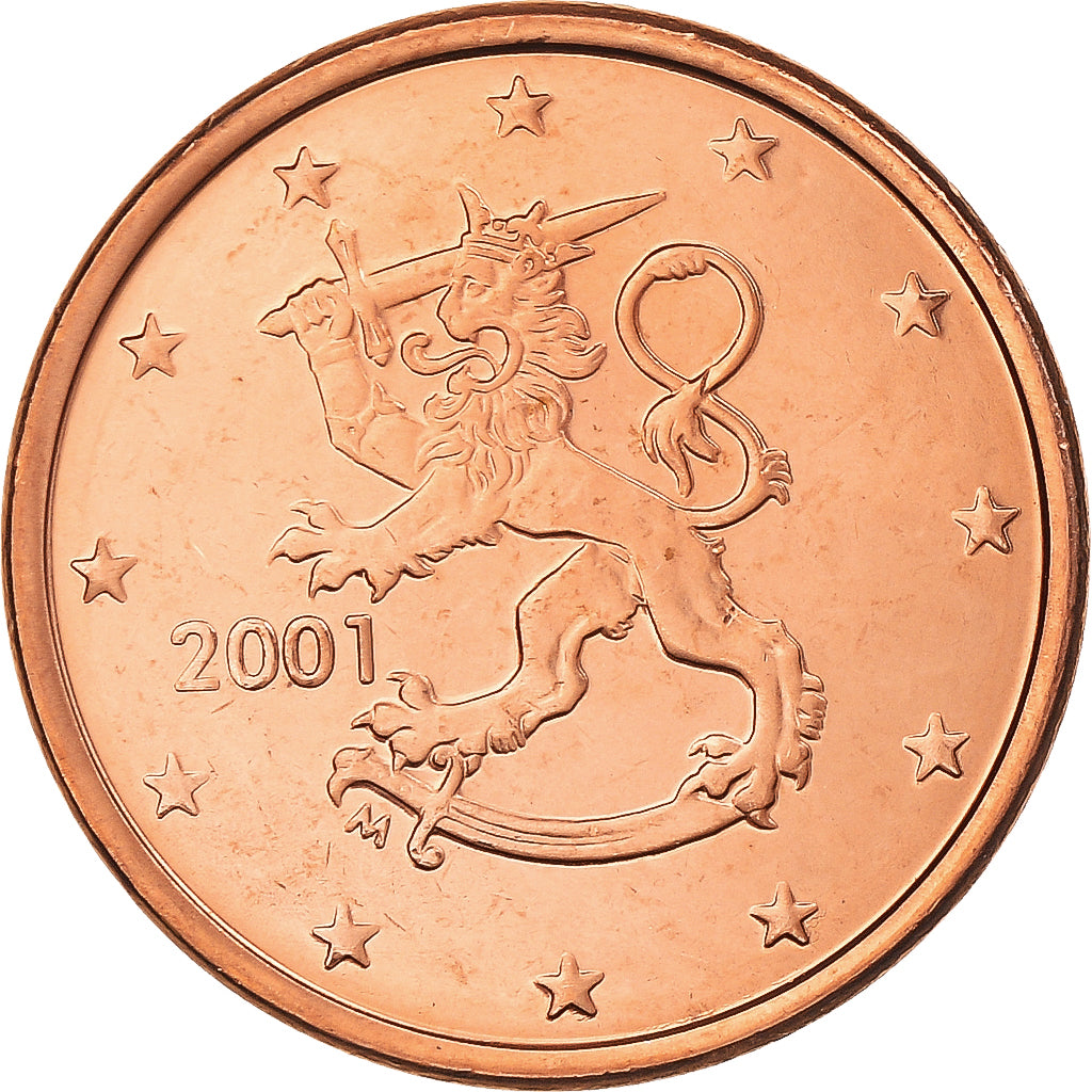 Finland, 5 Euro Cent, 2001, Vantaa, MS(65-70), Copper Plated Steel, KM:100