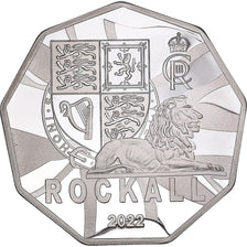 Monnaie, Écosse, 5 Pounds, 2022, Les navires historiques ,ROCKALL.BE, FDC
