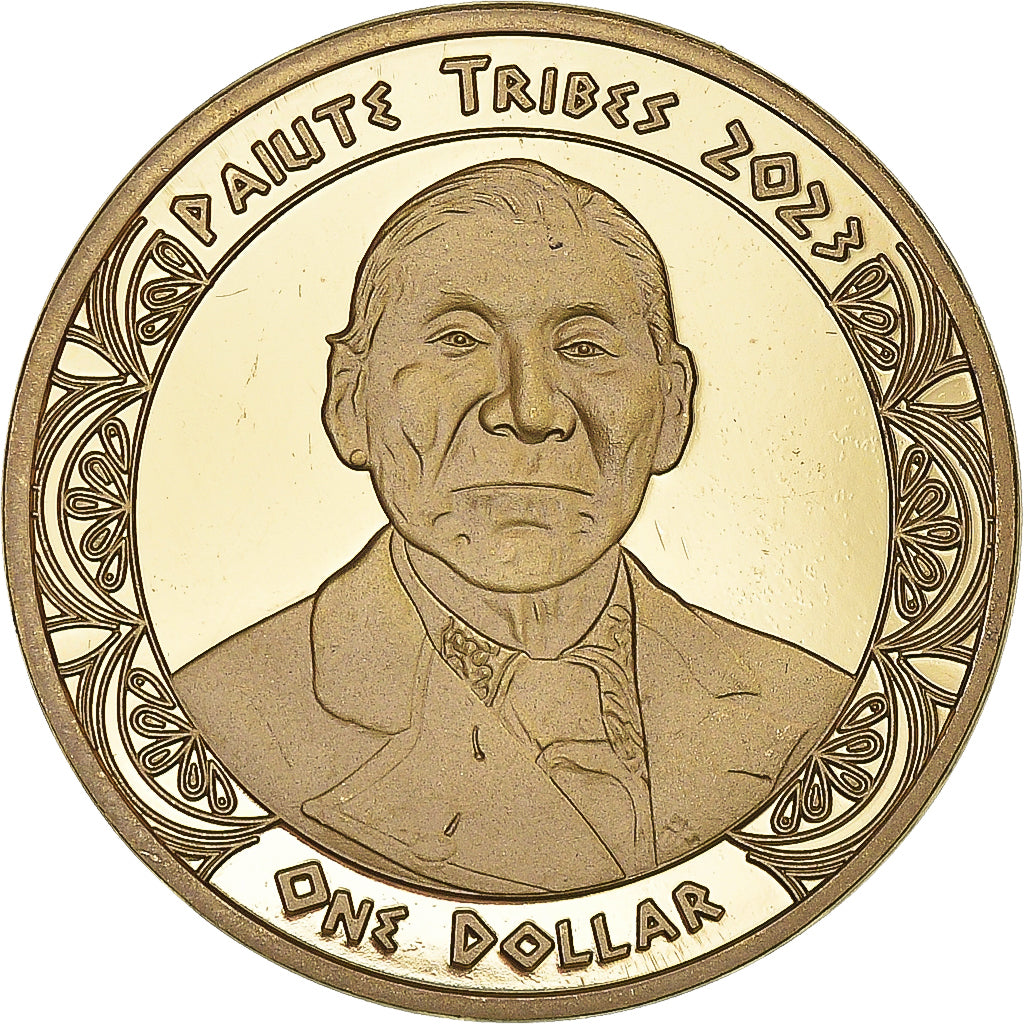 Coin, United States, Dollar, 2023, Tribus des Amérindiens.Paiute tribes.BE
