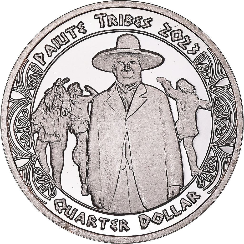 Moneda, Estados Unidos, quarter dollar, 2023, Tribus des Amérindiens.Paiute