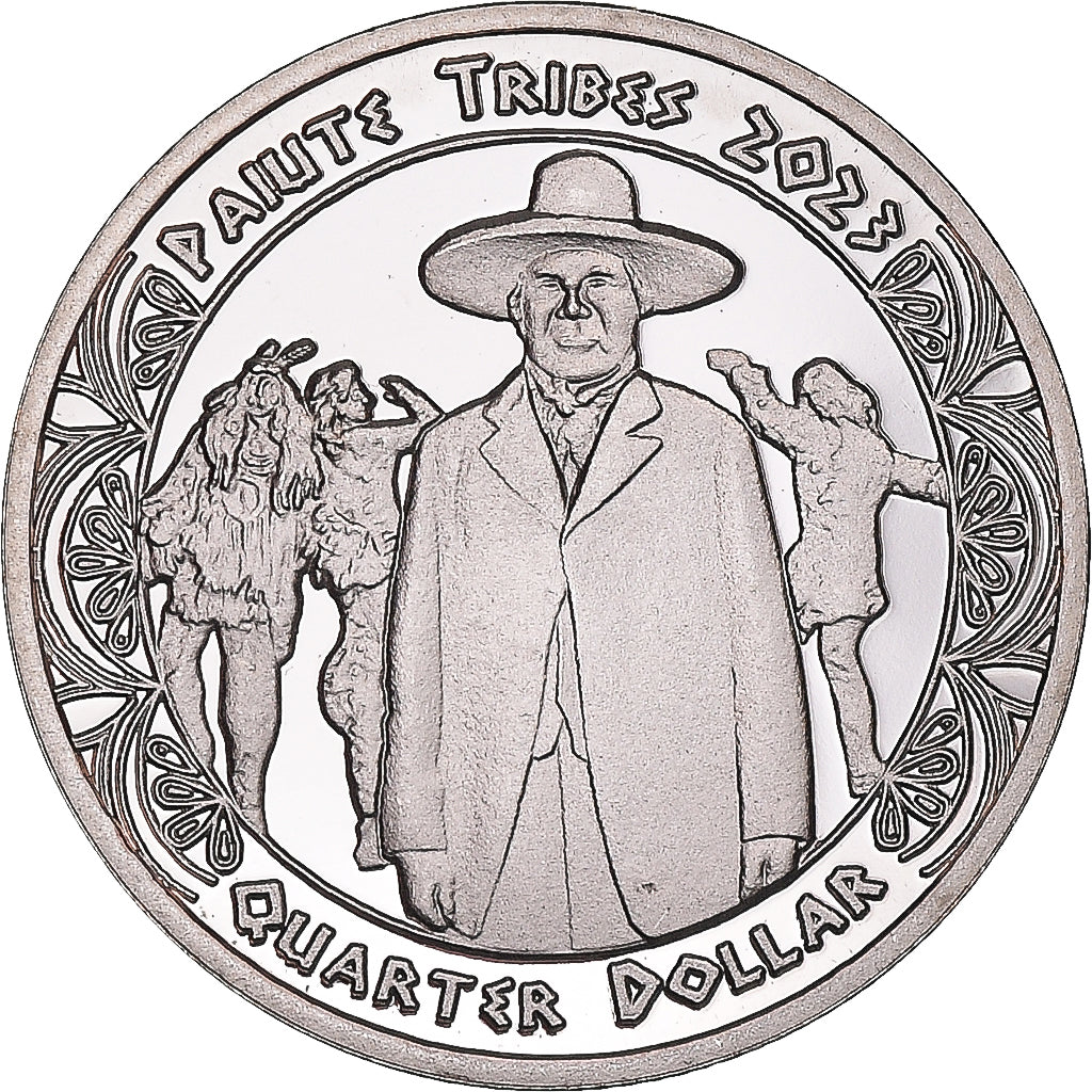 Moneta, USA, quarter dollar, 2023, Tribus des Amérindiens.Paiute tribes.BE
