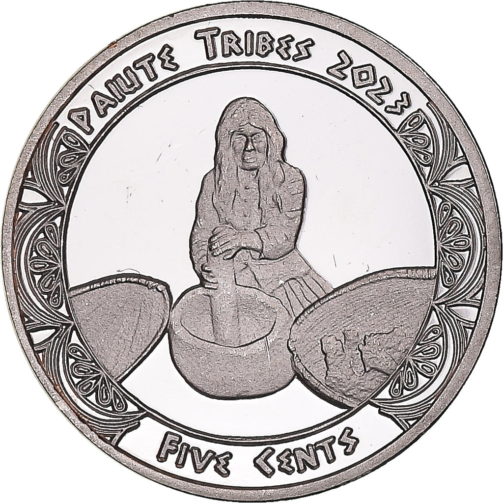 Coin, United States, 5 Cents, 2023, Tribus des Amérindiens.Paiute tribes.BE