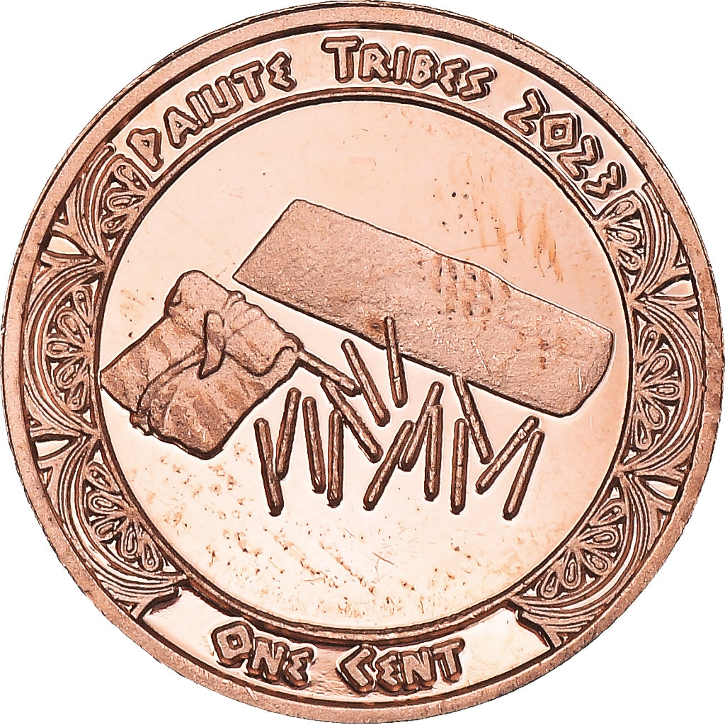 Moneta, Stati Uniti, Cent, 2023, Tribus des Amérindiens.Paiute tribes.BE, FDC