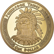 Coin, United States, Dollar, 2023, Tribus des Amérindiens.Pennacook tribes.BE