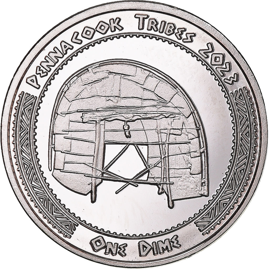 Munten, Verenigde Staten, Dime, 2023, Tribus des Amérindiens.Pennacook