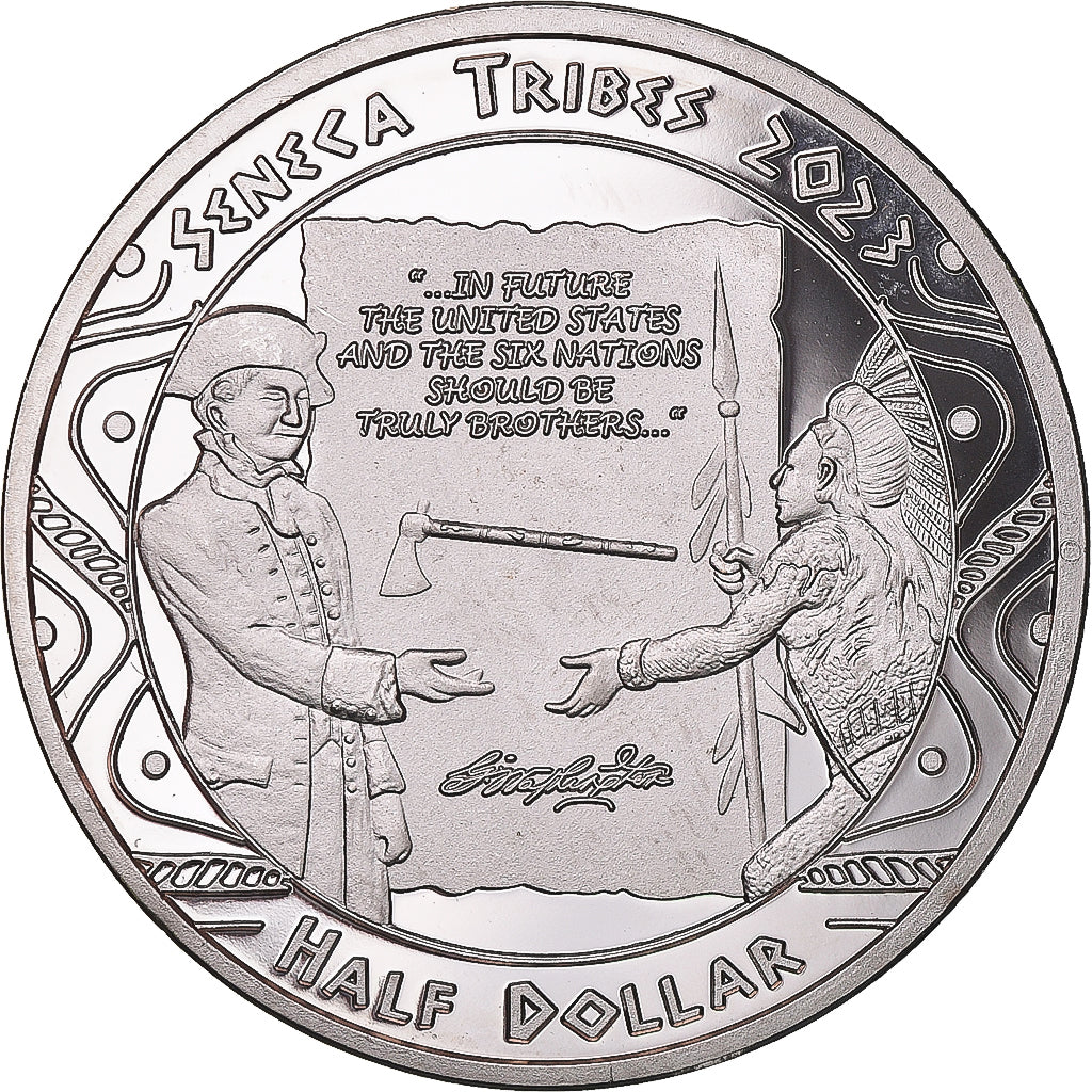 Moneta, USA, Half Dollar, 2023, Tribus des Amérindiens.Seneca tribes.BE