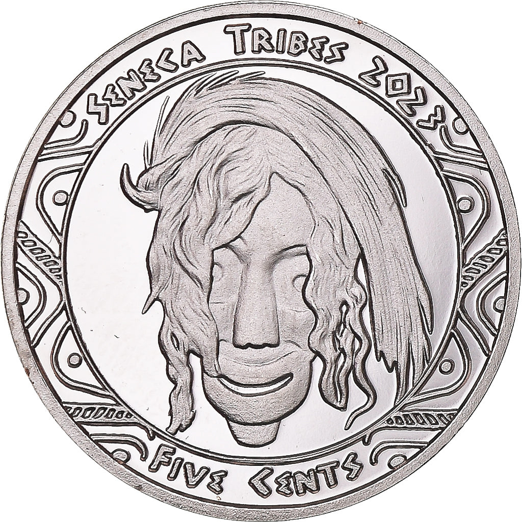 Moeda, Estados Unidos da América, 5 Cents, 2023, Tribus des Amérindiens.Seneca