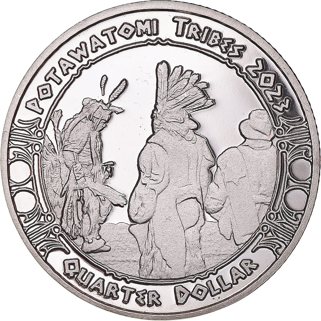 Coin, United States, quarter dollar, 2023, Tribus des Amérindiens. Potawatomi