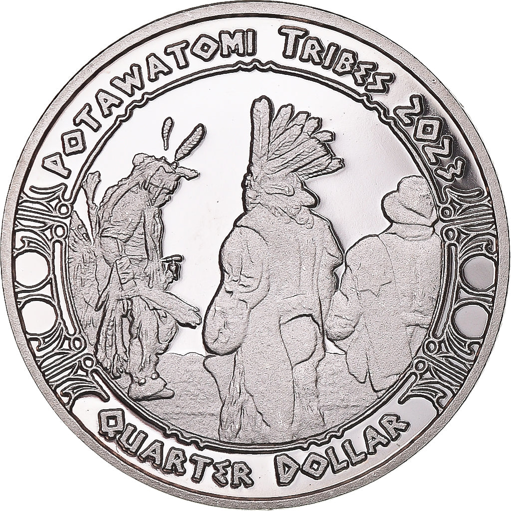 Moneda, Estados Unidos, quarter dollar, 2023, Tribus des Amérindiens.