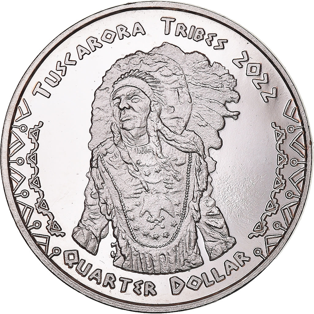 Moneda, Estados Unidos, quarter dollar, 2022, Tribus des Amérindiens .Tuscarora
