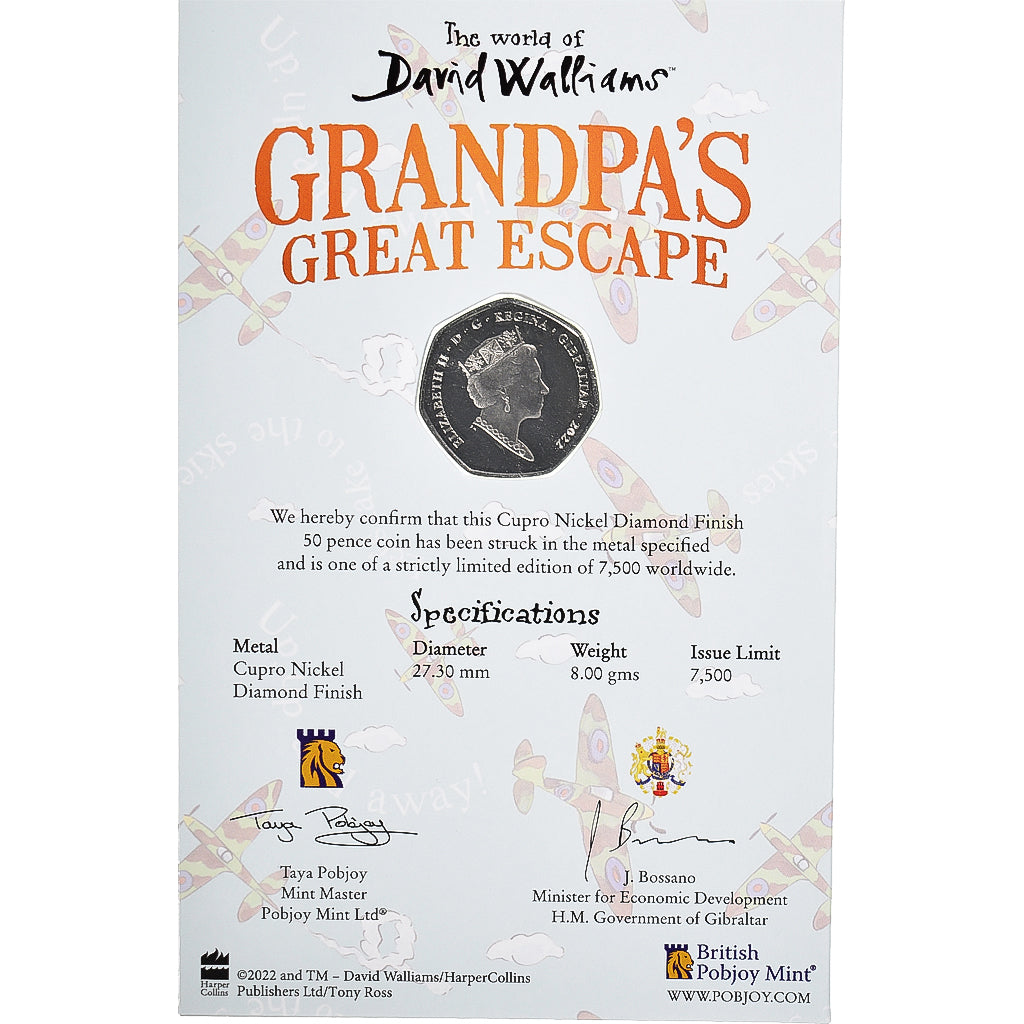 Monnaie, Gibraltar, 50 Pence, 2022, Pobjoy Mint, Grandpa's Great