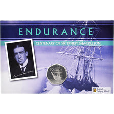 Coin, British Antarctic Territory, 50 Pence, 2022, Pobjoy Mint, Endurance.FDC