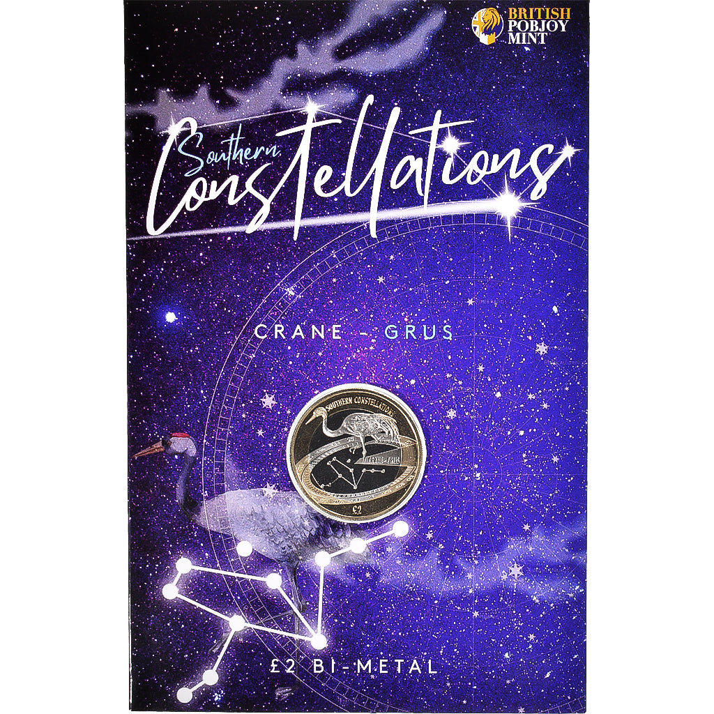 Münze, British Antarctic Territory, 2 Pounds, 2022, Pobjoy Mint, Grus