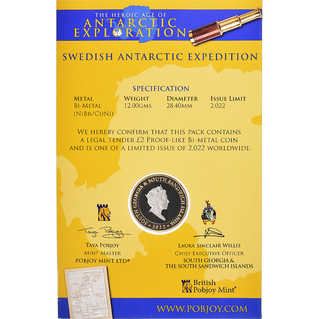 Coin, South Georgia and the South Sandwich Islands, 2 Pounds, 2022, Pobjoy Mint