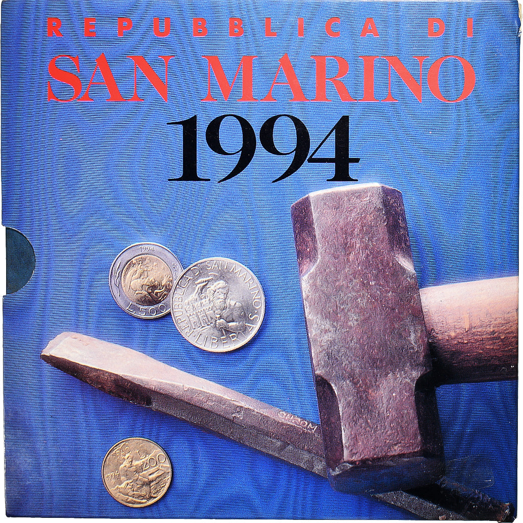 Münze, San Marino, Set 10 Monnaies., 1994, Rome, Repubblica .FDC, STGL