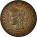 Moneta, Francja, Cérès, Centime, 1874, Paris, AU(55-58), Bronze, Gadoury:88