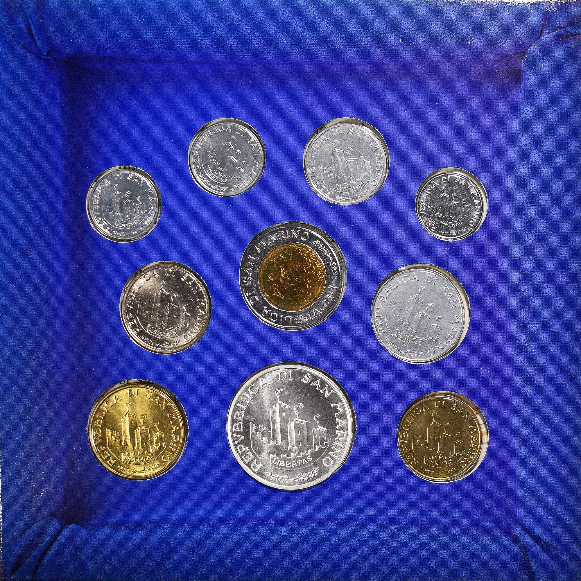 Coin, San Marino, Set 10 Monnaies., 1993, Rome, FDC, MS(65-70)