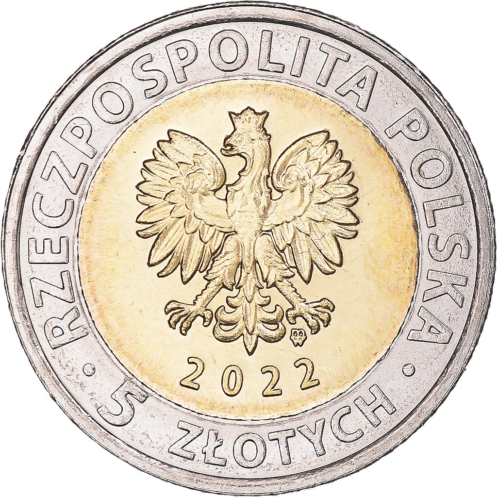 Coin, Poland, 5 Zlotych, 2022, The Former Benedictine Monastery on Święty