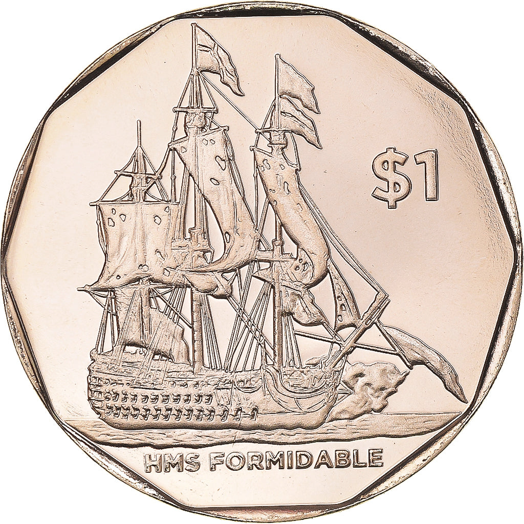 Coin, BRITISH VIRGIN ISLANDS, Dollar, 2022, H.M.S. Formidable.BU, MS(65-70)