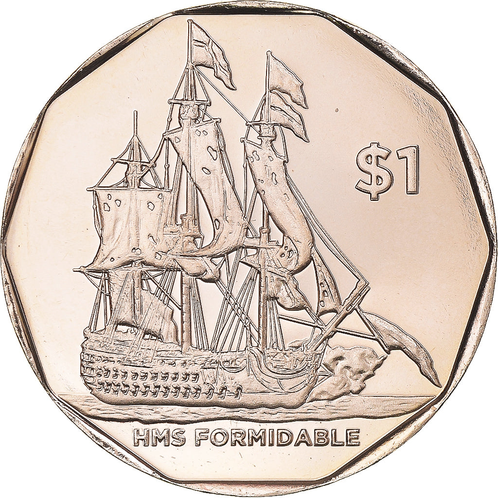 Coin, BRITISH VIRGIN ISLANDS, Dollar, 2022, H.M.S. Formidable.BU, MS(65-70)