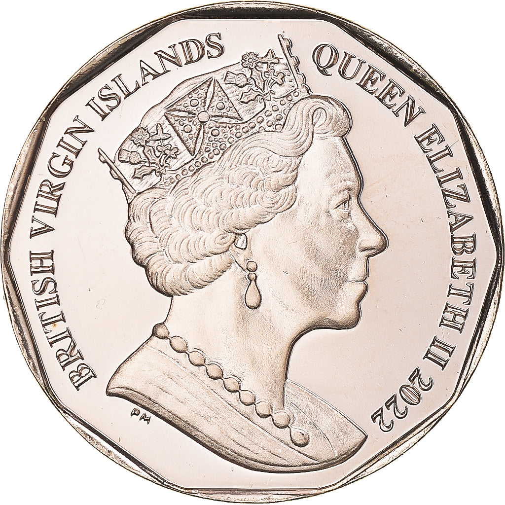Coin, BRITISH VIRGIN ISLANDS, Dollar, 2022, RMS Rhone.FDC, MS(65-70), Virenium