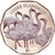 Moeda, Ilhas Virgens Britânicas, 1 Dollar, 2019, Lesser Flamingo.FDC Colorized