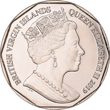 Coin, BRITISH VIRGIN ISLANDS, 1 Dollar, 2019, Coloured James's Flamingo.FDC