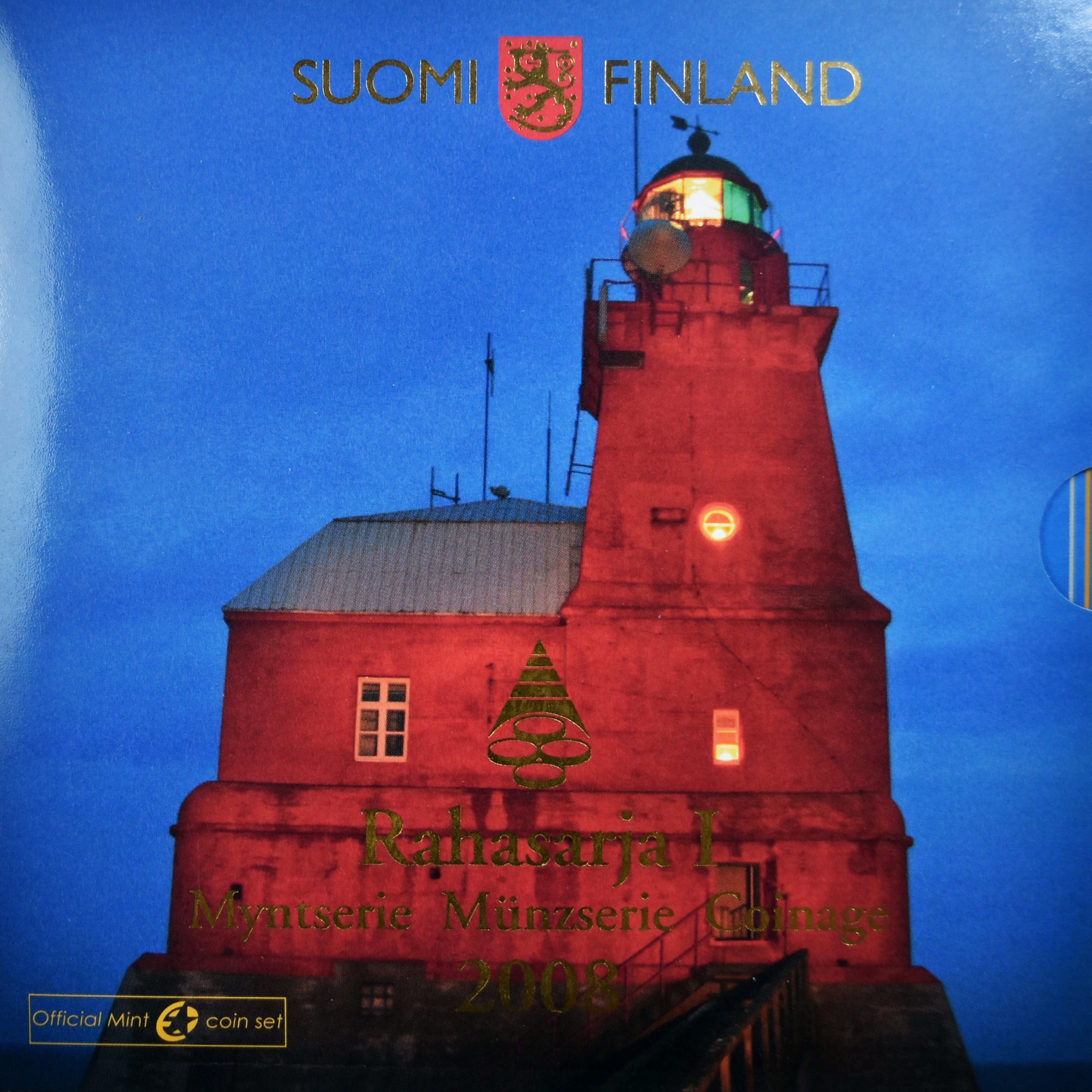 Finlândia, Set, 2008, Phares Rahasarja I.BU .Set euro, MS(65-70), N/D