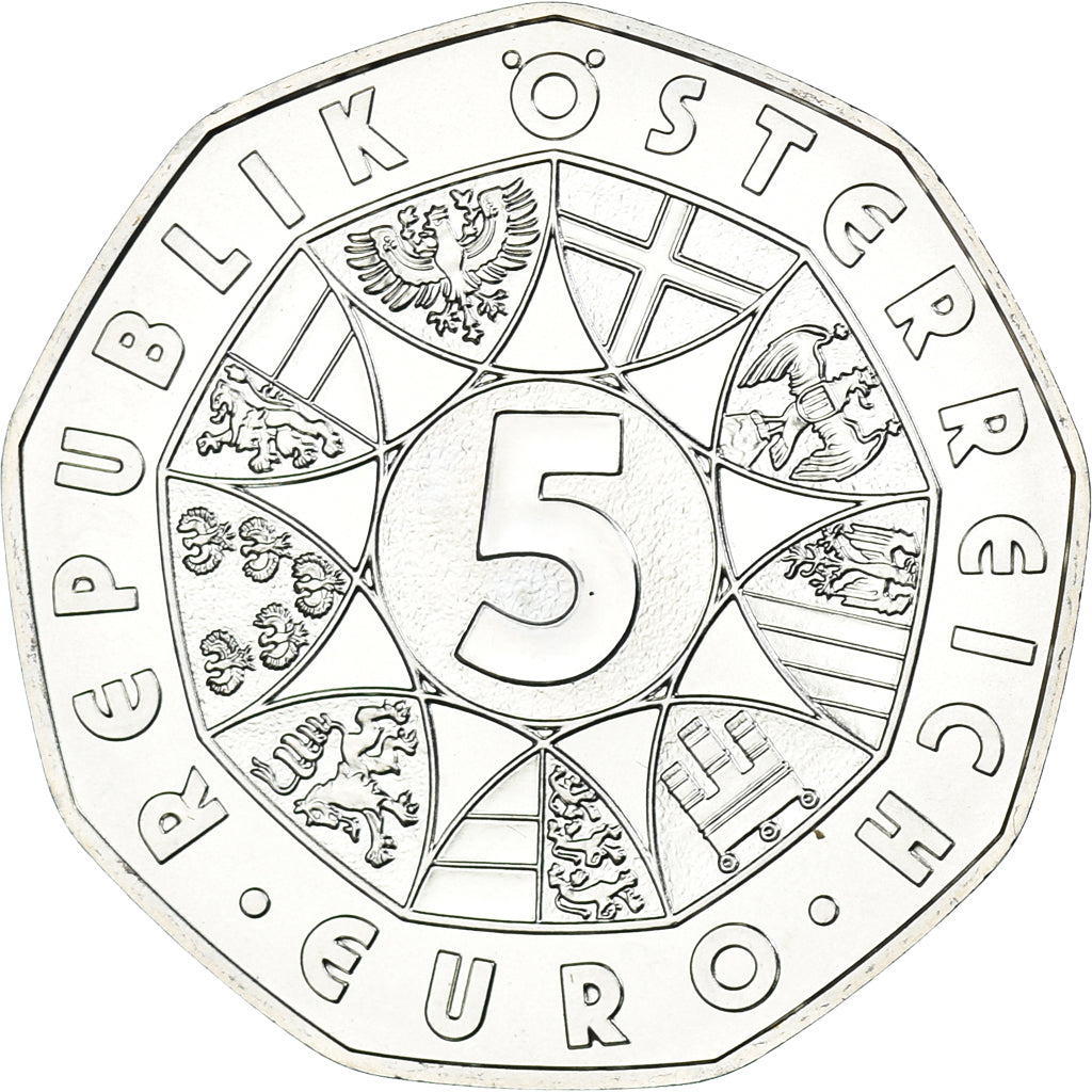 Áustria, 5 Euro, 2004, Venice, MS(63), Prata, KM:3113
