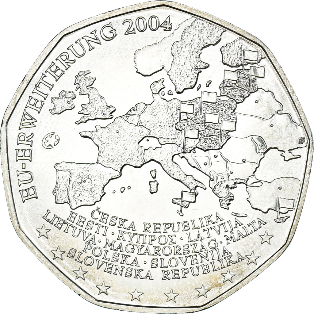Austria, 5 Euro, Enlargement of the European Union, 2004, Vienna, FDC, FDC